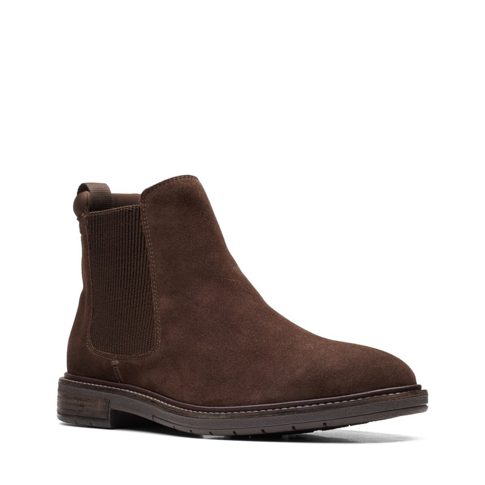 Clark’s boots dark brown, Men's us 7.5 W Dale Gobi Dark Brown Boots